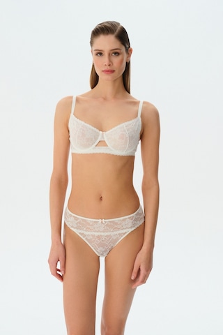 Suwen Liona Dantelli Slip Külot Sw8525036 Ekru