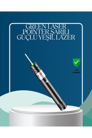 Northcity 5000mw Yeşil Lazer İşaretleyici - Sürekli Dalga, 680mah Pil, Profesyonel Gösteriler İçin