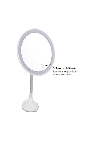 Land Of Myth Şerit Led Işıklı 10x Banyo Makyaj Tıraş Aynası