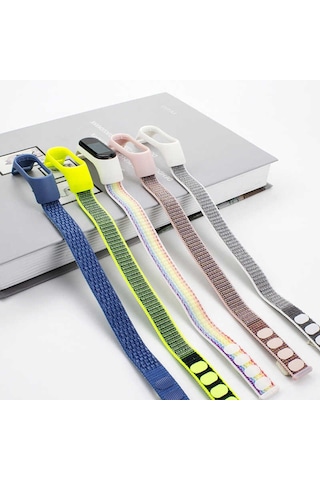 Ekılıf - Xiaomi Mi Band 3 Uyumlu - Kordon Hasır Kordon - Krd-03 - No7 - T16040