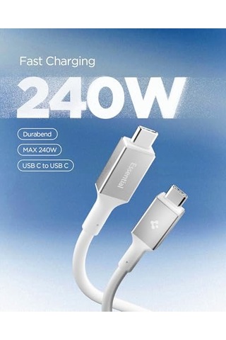 Usb-c To Usb-c 1.2 Metre Kablo 240w Güç/pps 2.0 Super Hızlı Şarj / 40gbps E-marker Çip Data / 8k Görüntü Akta Diğer