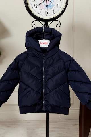 Benitto Kids Erkek Bebek Kapüşonlu Kışlık Mont 51332 Lacivert