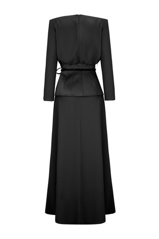 Senna Zena Dress Siyah Siyah