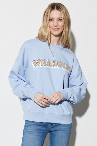 Wrangler Regular Fit Normal Kesim Bisiklet Yaka %100 Pamuk Açık Mavi Kadın Sweatshirt W6R4HAB23 Açık Mavi