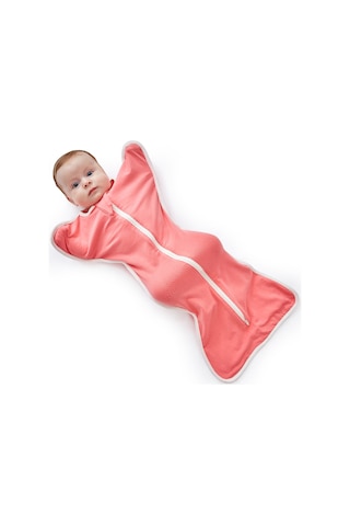 Moveevo Insular Bebek Kundak Pamuklu Bebek Uyku Tulumu 3-6 Aylık Bebek Gül Kırmızısı L Beden 68cm İçin Uygundur Kırmızı