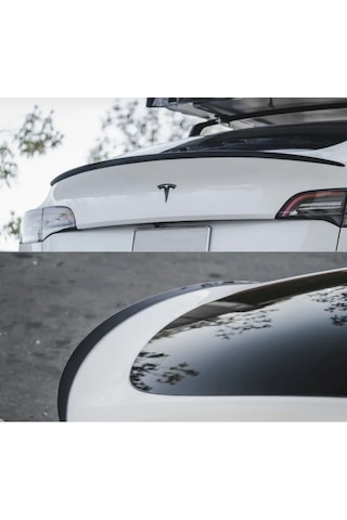 Tesla Model Y 2021+ Bagaj Üstü Piano Black Spoiler
