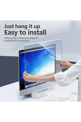 Mufunye 13.3 İnç Masaüstü/laptop Monitörü İçin Göz Koruyucu Mavi Işık Filtresi - Zımparalardan Ve Kirlikten Koruma, Kolay Kurulum Asma Tipi Ekran Koruyucu