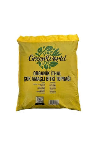 Green World 40 Litre İthal Çok Amaçlı Bitki Toprağı Torf Cocopeat Pro Mix - Kokopit Özel Karışım Saksı Harcı 0,250