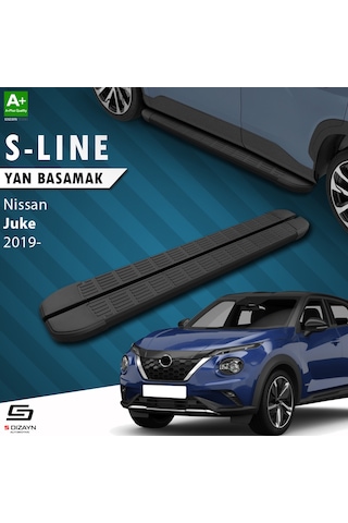 S-dizayn Nissan Juke 2 S-line Siyah Yan Basamak 173 Cm 2019 Üzeri A+ Kalite