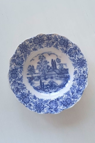 Weiden Kusursuz Alman Antika Porselen Yemek Tabağı 23cm