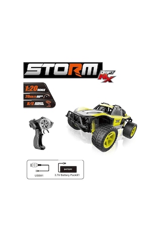 Syr-66764ma Kumandalı 2.4ghz Şarjlı 1:20 Storm Drift Araba Çok Renkli