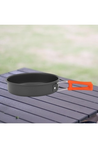 Pazly Kamp Kızartma Tavası Katlanır Koyu Piknik Seyahat Açık Siyah S Siyah