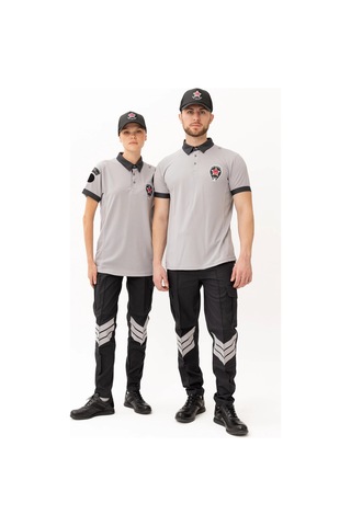 Münih Güvenlik Tişört Gri-füme