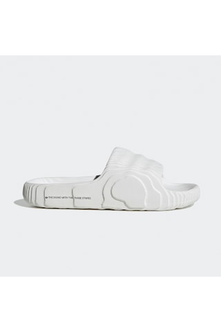 Adidas Adilette 22 Unisex Beyaz Terlik Düz Hq4672 Beyaz