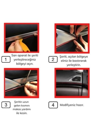 Trim Fitili Oto Geçmeli Mavi Trim Fitili Süs 5 Metre Nikelajlı Mavi