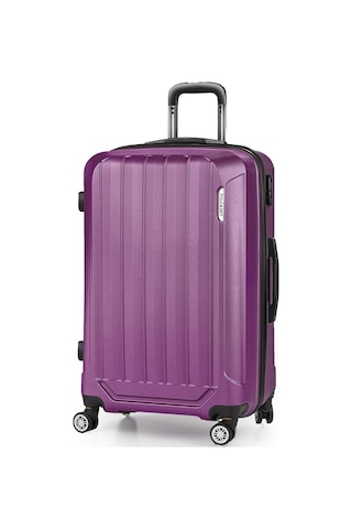 Polo&sky Spring Model Mor Renk Orta Boy Valiz Bavul Mor