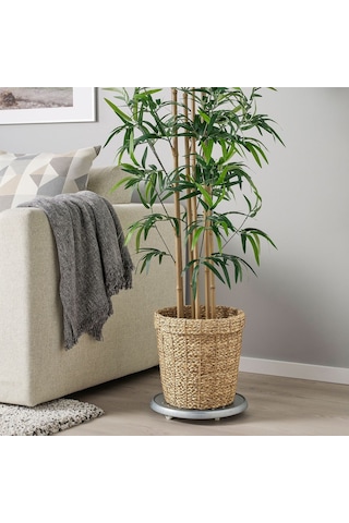 Rattan Saksı, Deniz Sazı, 24 Cm 3 Adet