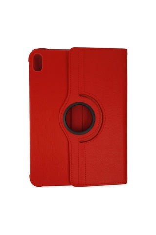 Apple Apple Uyumlu iPad 2022 10.9 10.nesil Kılıf 360 Tablet Deri Kılıf - Kırmızı Diğer