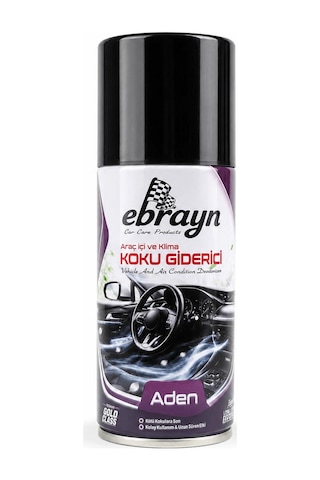 Universal Araç İçi Ve Klima Koku Giderici - Parfümlü Sprey Klima Bombası Aden 150 Ml
