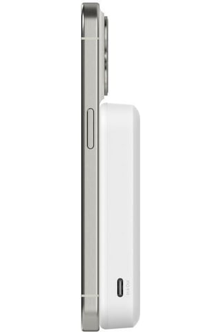 Belkin Bpd007btwt Boostcharge Qi2 15w 8k Magsafe Uyumlu Kablosuz Powerbank Beyaz siyah