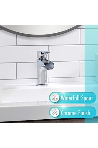 H07l-412-av-ch Banyo Lavabo Bataryası Şelale Tek Kolu Krom Genel