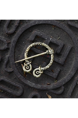 Homyl Viking İskandinav Broş Şal Palto Eşarp Pimi Ortaçağ Antik Bakır 4 Çok Renkli