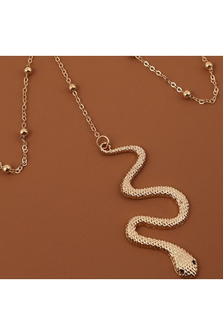 Sones Bt192-1 Elastik Yılan Uzun Bileklik Vücut Zinciri Aksesuarları Altın