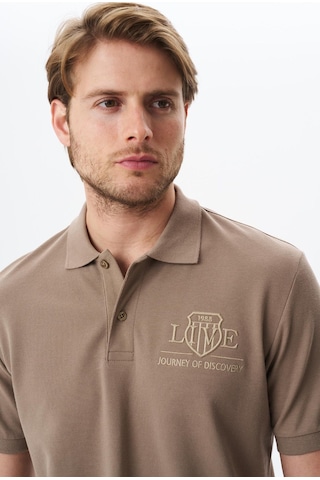 AR-MA Arma Erkek Yazı Baskılı Regular Fit % 100 Pamuk Pike Polo Yaka Tişört Y29374355602 Gri