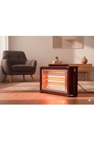 Bihayal 2800wat 3+1 Çubuk Devrilme Emniyetli Termostatlı Elektrikli Soba/ Elektrikli Isıtıcı
