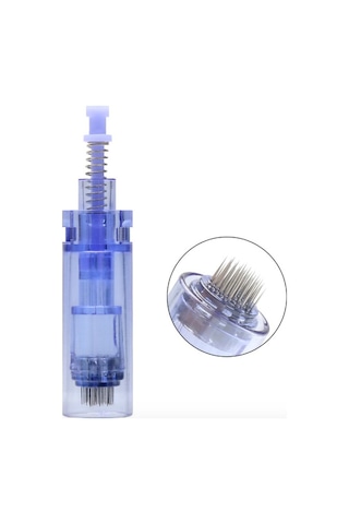 Dermapen İğnesi 36 Pin Uzun Kapaklı Mavi 10 Adet