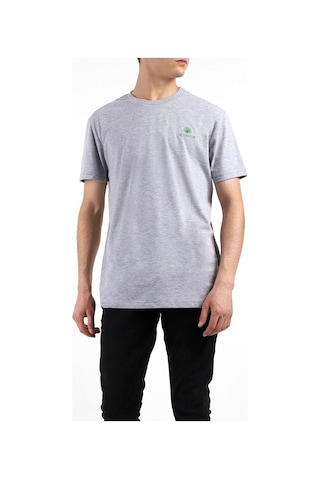 Layyagosta Erkek Sıfır Yaka T-Shirt-Gri