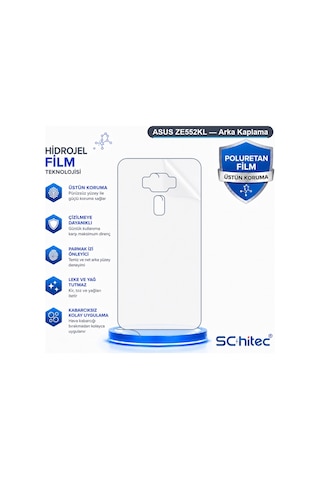 Schitec Asus Ze552kl Uyumlu Arka Yüzey Hidrojel Koruyucu Film 34458070
