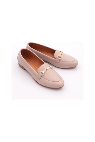 Dgn 102 Kadin Metal Aksesuarli Zenne Loafer Gümüş