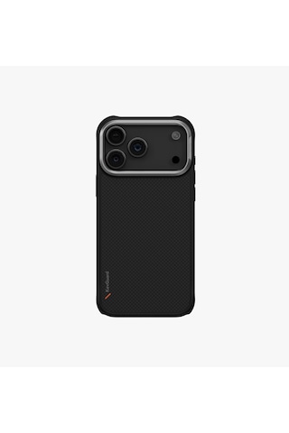 Apple Uyumlu iPhone 17 Pro Max Keva Karbon Kapak Armaid Fiber Magsafe Özellikli Premium Koruyucu Kılıf Siyah