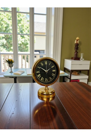 Büro Ev Ofis Hediyesi İçin 25x20cm Golden Metal Grace Masa Saati Diğer