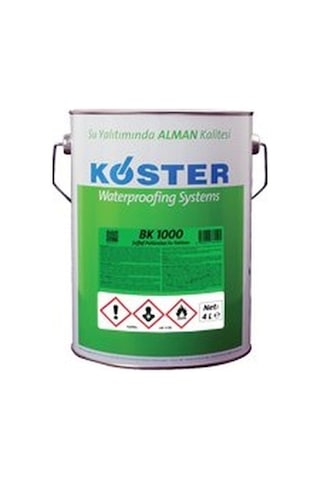 Köster Bk 1000 4 Lt Poliüretan Şeffaf Su Yalıtımı