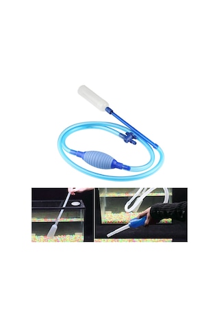 Youmex 2.5 Metre Akvaryum Temizlik Aleti: Su Değiştirici, Kumu Temizleyici Ve Balık Gübresi Emici Pvc Boru