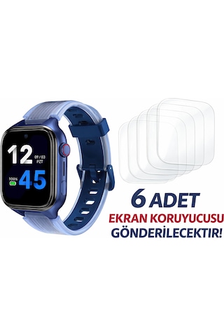 Ttec Kido Pro Akıllı Saat Nano Esnek Ekran Koruyucu 6 Adet Cam Değildir, Kırılmaz, Tam Uyum