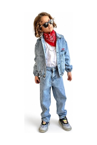 Eray Alp Kids Erkek Çocuk Jean Alt Üst Takım Mavi