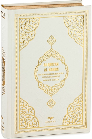 Almanca Mealli Kuran - Beyaz