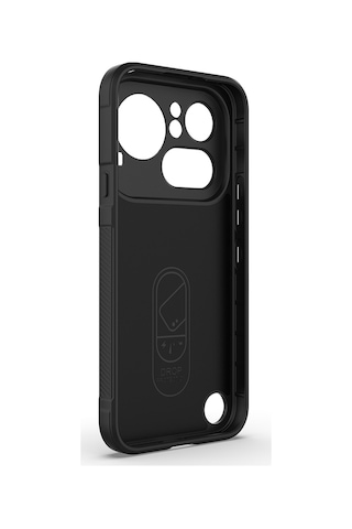 Maks Technology Nothing Phone 4a Pro Kılıf Esnek Tpu Oyuklu Arka Yüzey Tasarımlı Mkst Etnik Silikon Kapak - Siyah