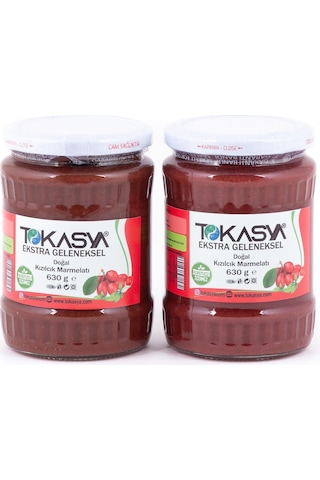 Tokasya Doğal Kızılcık Marmelatı Kavanoz 2 x 630 G Tokasya Doğal Kızılcık Marmelatı Kavanoz 2 x 630 G
