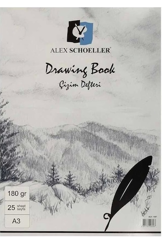 Alex Schoeller Eskiz Bloknot A3 180 Gr 25'li