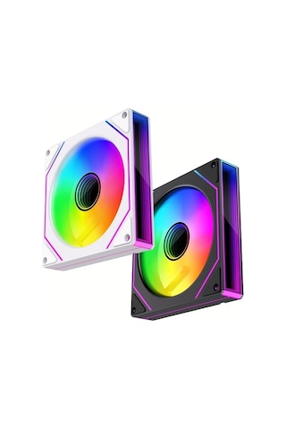 Xuweiwei Beyaz Olumlu 7pro 3 Adet L J 7pro Sasi Isi Dagima Seti 120mm Sessiz Bilgisayar Sogutma Fani Argb Kontrol Cihazi Pwm