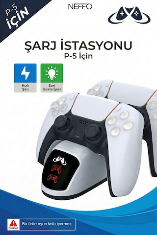 Ps5 Joystick Şarj Standı Dualsense Göstergeli Şarj Istasyonu