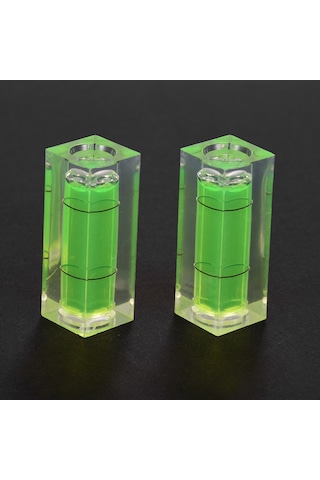 Vkemall Mini Sevgi Seviyesi, Platın Radyo Çarkı Ve Başlık Kabı Seviyesi Ölçümü İçin 2 Adet Kare Baloncuk Seviyesi