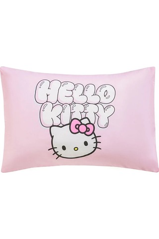 Pembe Hello Kitty Baskılı Yastık Kılıfı 2'li 50x70 Cm