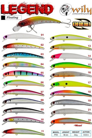 Wily Legend 90f 9cm 5.8gr No:06 Maket Balık