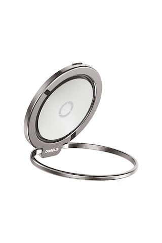 Baseus Magpro Series Iı Manyetik Halkalı Telefon Standı 360 Döndürme Magsafe Kickstand İle Uyumlu Titanyum