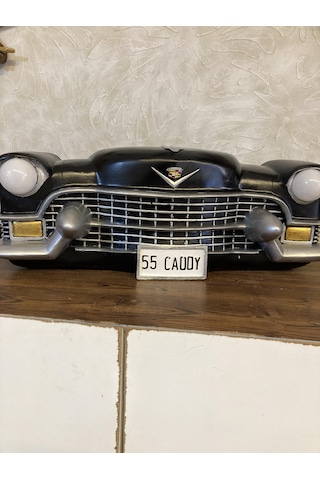 Işıklı Cadillac Duvar Obje Araba Siyah